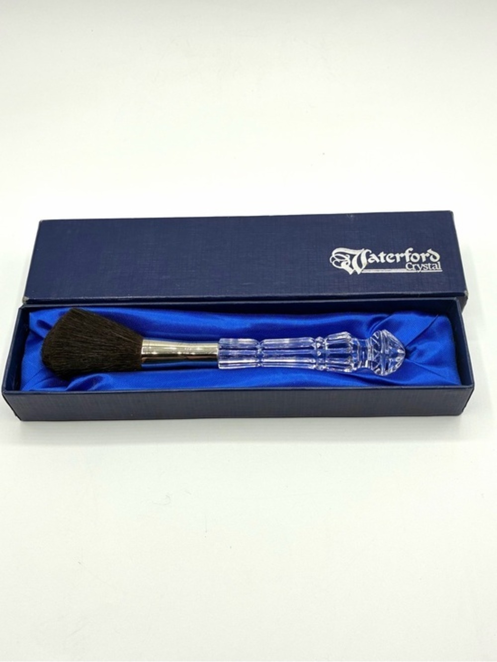 Waterford Crystal Powder Brush Vanity Makeup Brush w/ Original Box